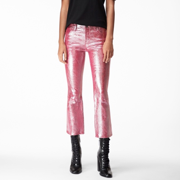 J Brand Denim - NWT J Brand Pink Leather Selena Pants
